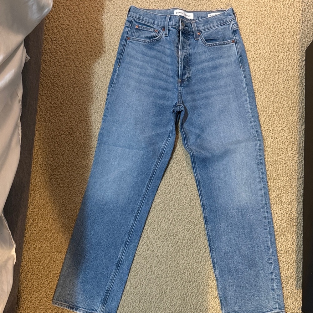 Denim forum arlo high rise straight